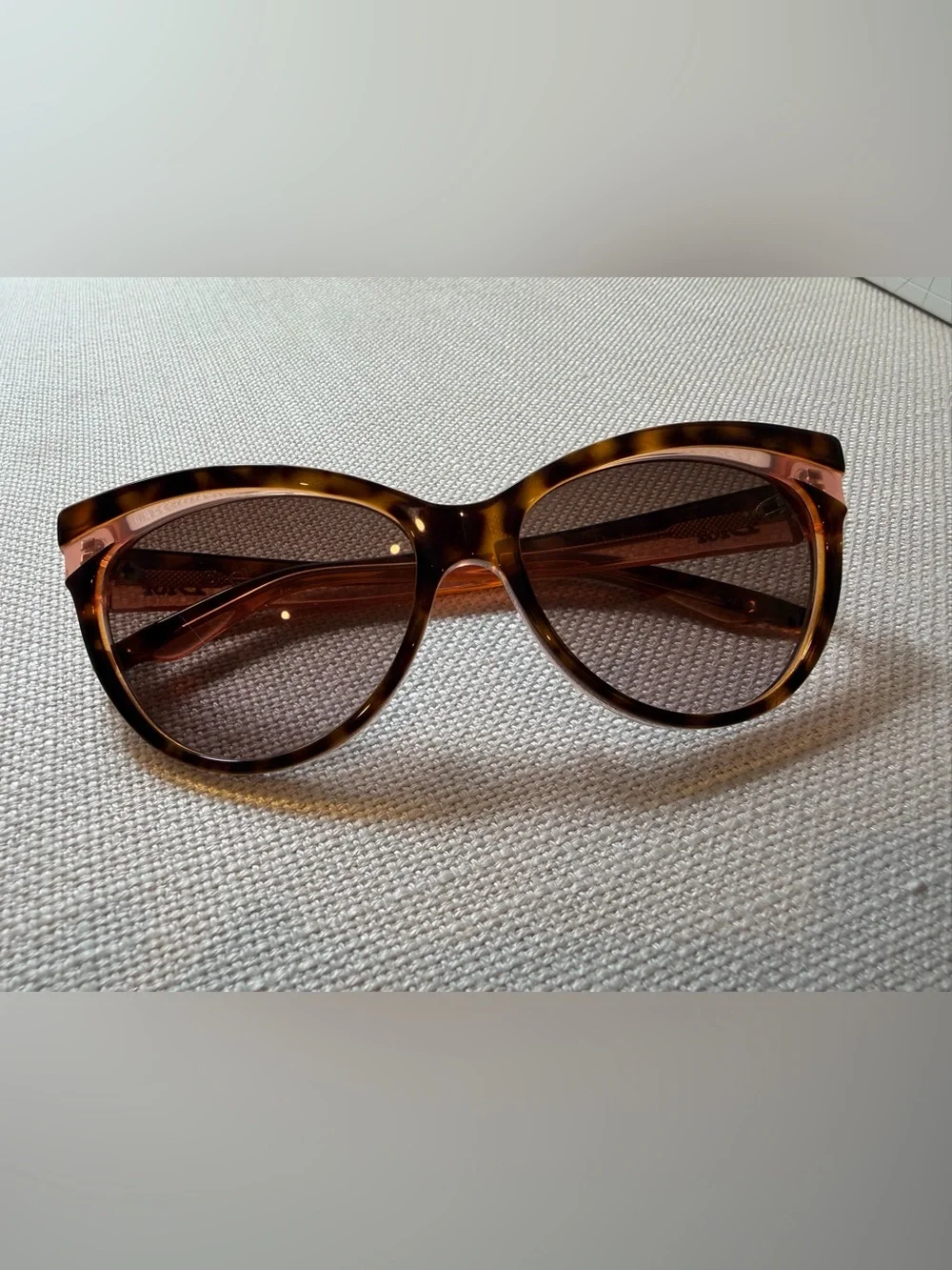 Dior Tortoiseshell and Pink Cat-Eye Sunglasses - Brown Lenses